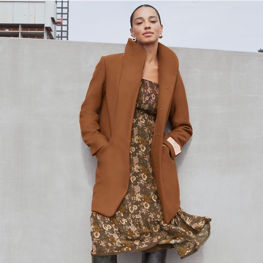 Aritzia Wilfred Cocoon Wool & Cashmere Coat